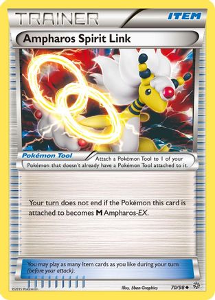 Ampharos Spirit Link (070/98) [XY  Ancient Origins] Reverse Holofoil - Uncommon