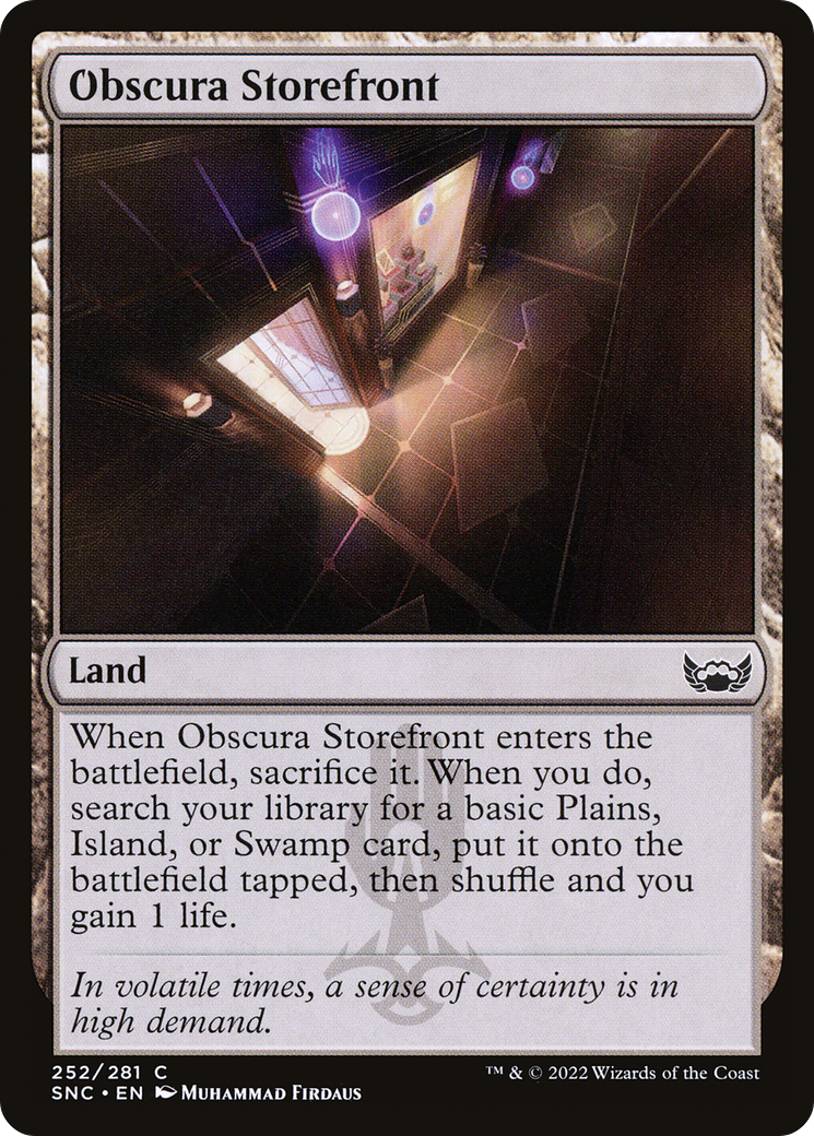 Obscura Storefront (SNC-252) [Streets of New Capenna] Foil