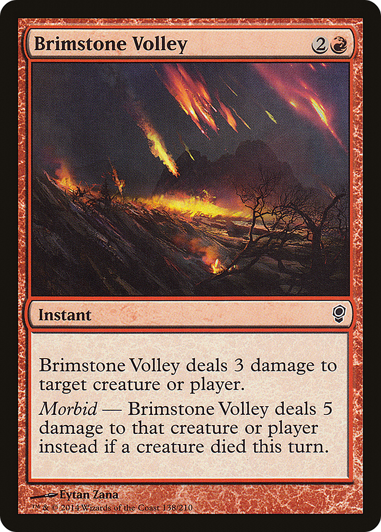 Brimstone Volley (CNS-138) [Conspiracy] Foil