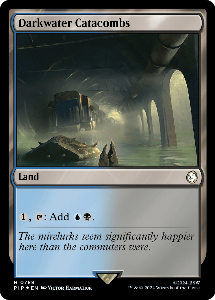 Darkwater Catacombs (Surge Foil) (PIP-788) [Fallout] Foil