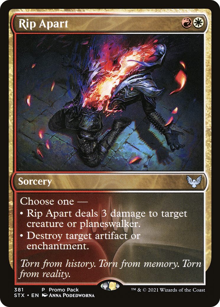 Rip Apart (PPSTX-381) [Promo Pack: Strixhaven: School of Mages] Foil