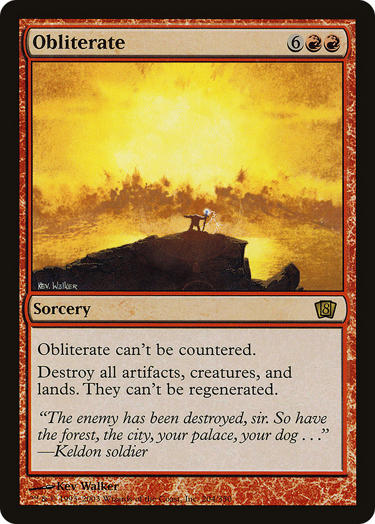 Obliterate (8ED-204) [8th Edition]
