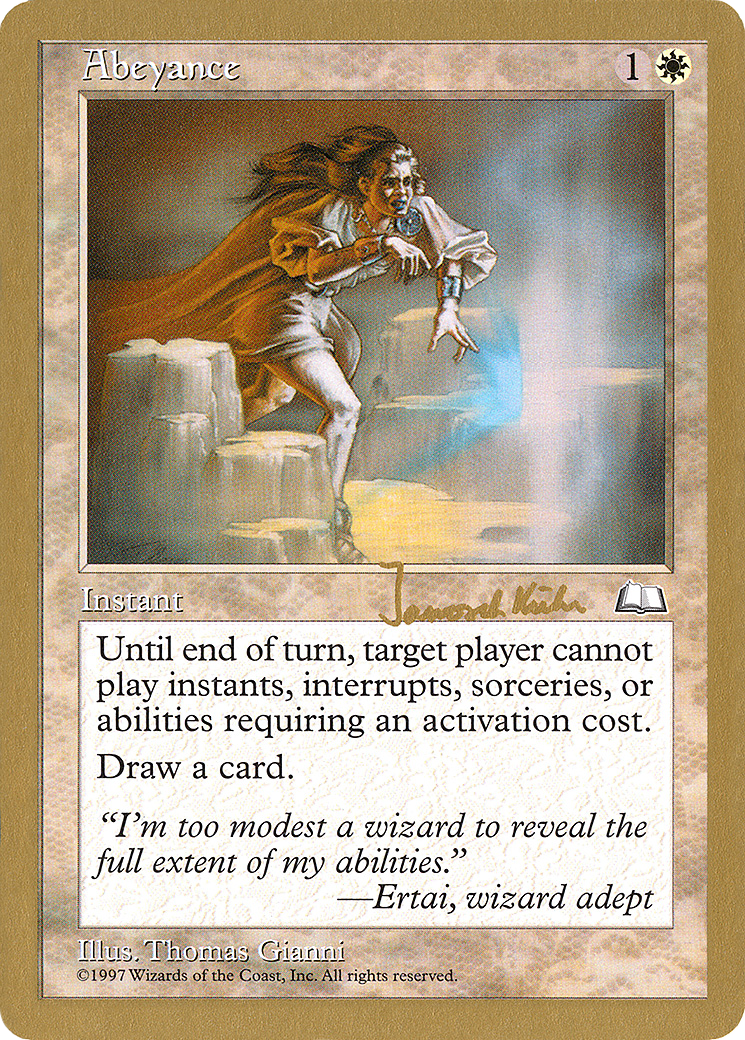 Abeyance - 1997 Janosch Kuhn (WTH) [World Championship Decks 1997]