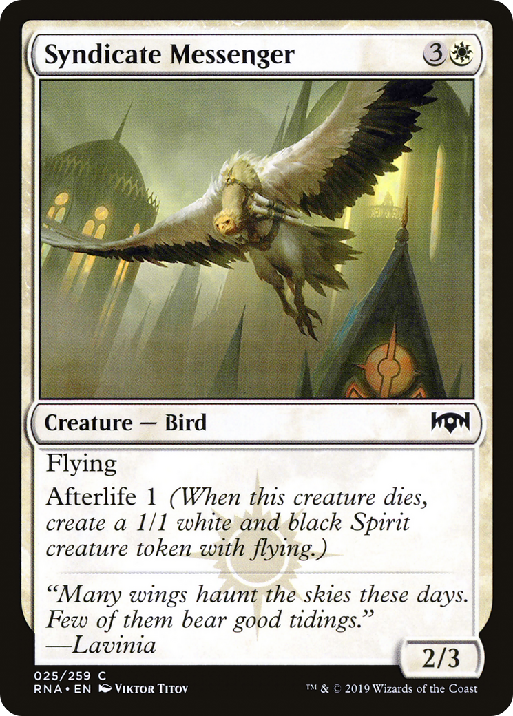 Syndicate Messenger (RNA-025) [Ravnica Allegiance]