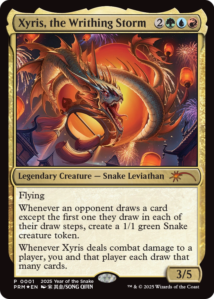 Xyris, the Writhing Storm (Year of the Snake 2025) (SSP-001) [Standard Showdown Promos] Foil