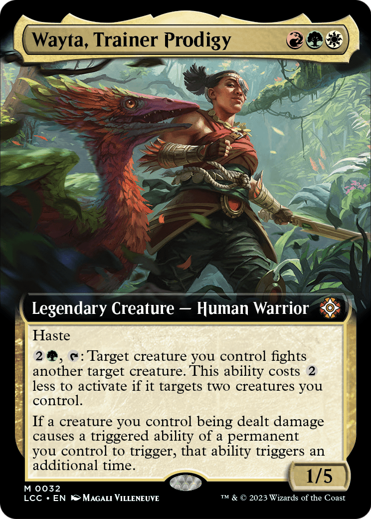 Wayta, Trainer Prodigy (Extended Art) (LCC-032) [The Lost Caverns of Ixalan Commander] Foil