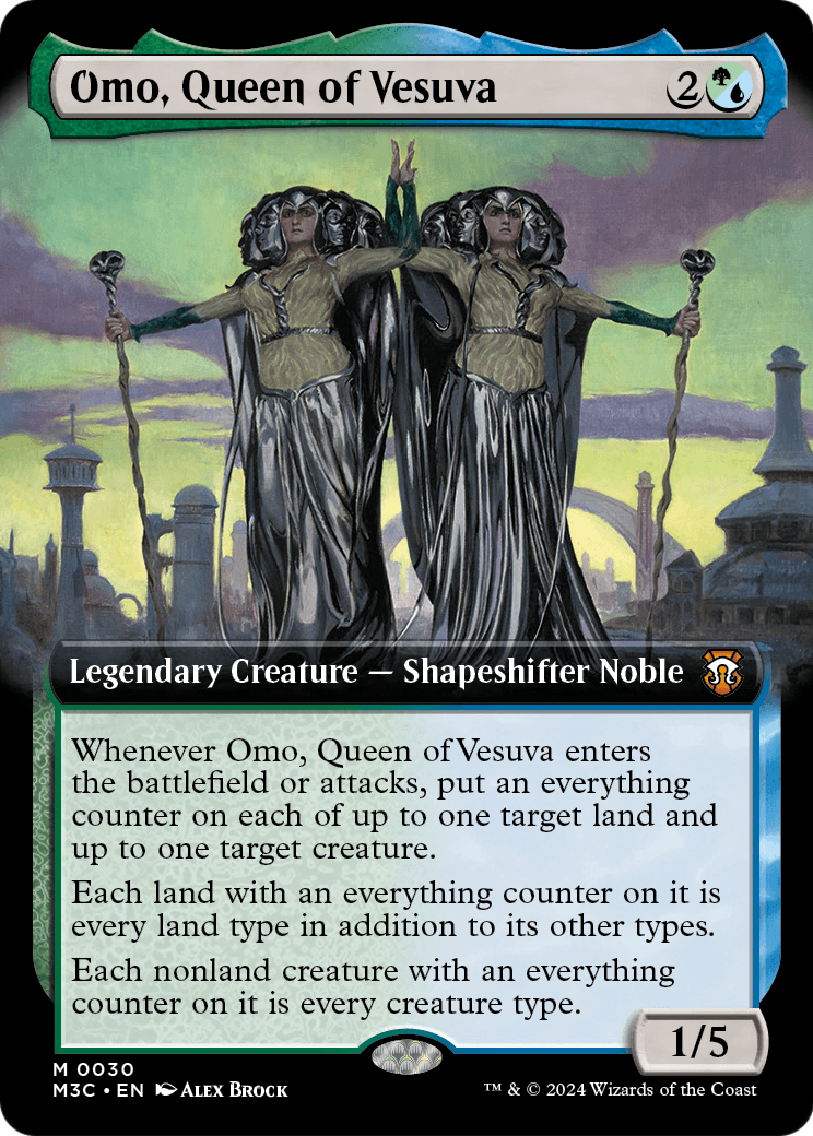 Omo, Queen of Vesuva (Extended Art) (M3C-030) [Modern Horizons 3 Commander]