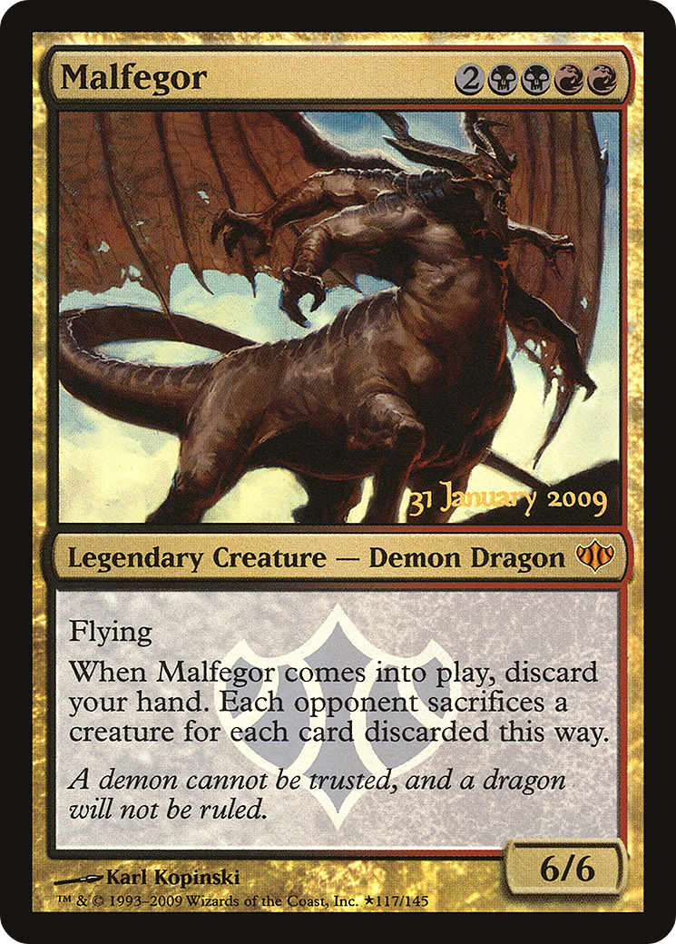 Malfegor (PRE-117★) [Conflux Promos] Foil