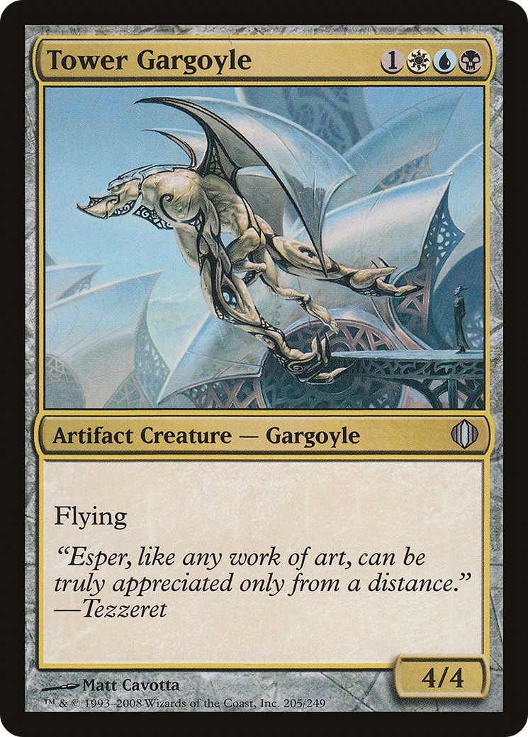 Tower Gargoyle (ALA-205) [Shards of Alara] Foil