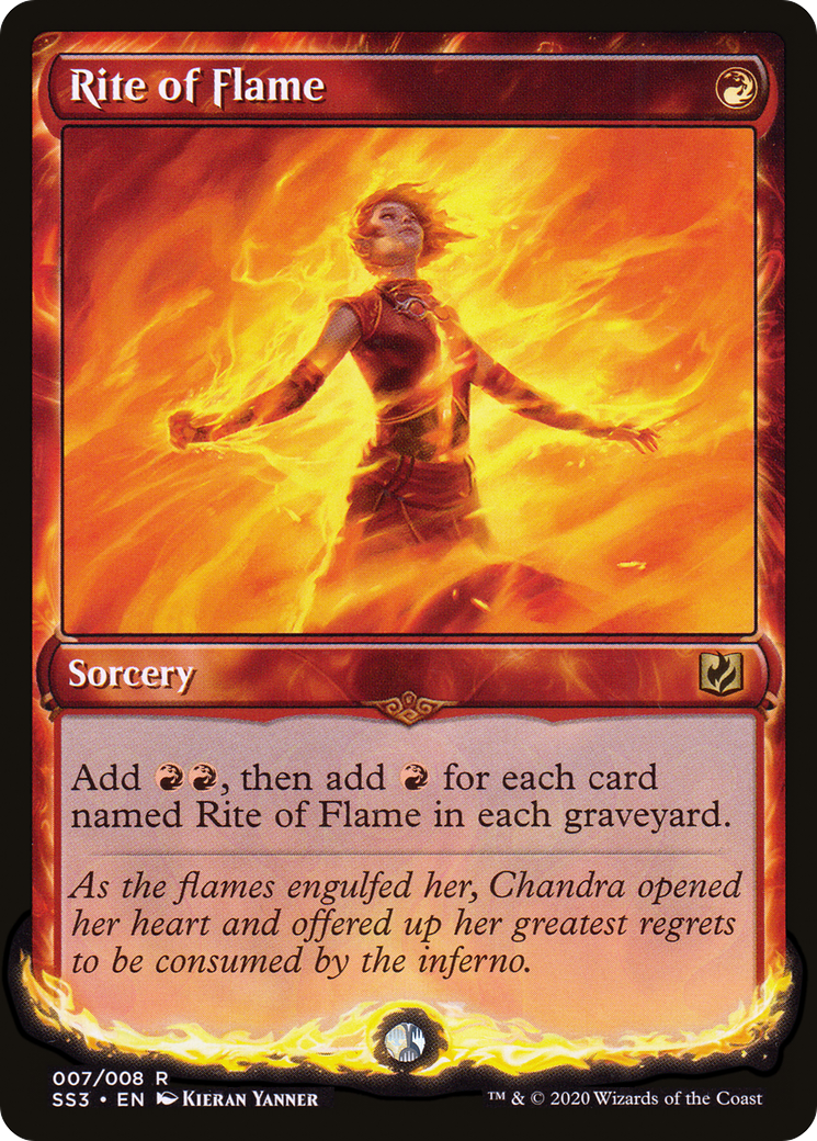 Rite of Flame (SS3-007) [Signature Spellbook: Chandra] Foil