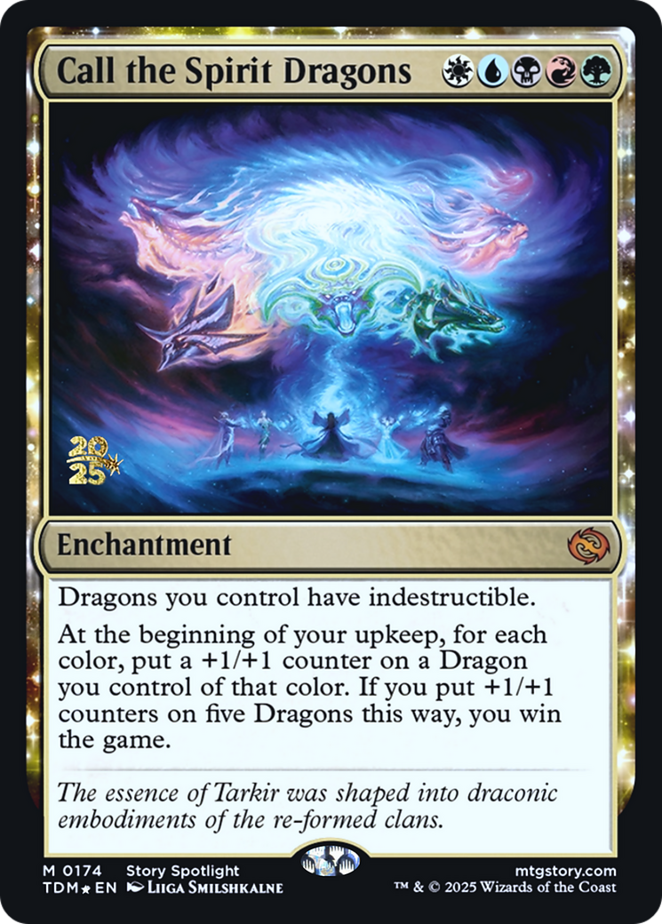 Call the Spirit Dragons (PRE-174) [Prerelease Cards] Foil