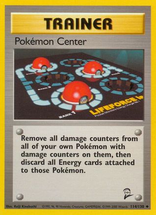 Pokemon Center (114/130) [Base Set 2] - Uncommon