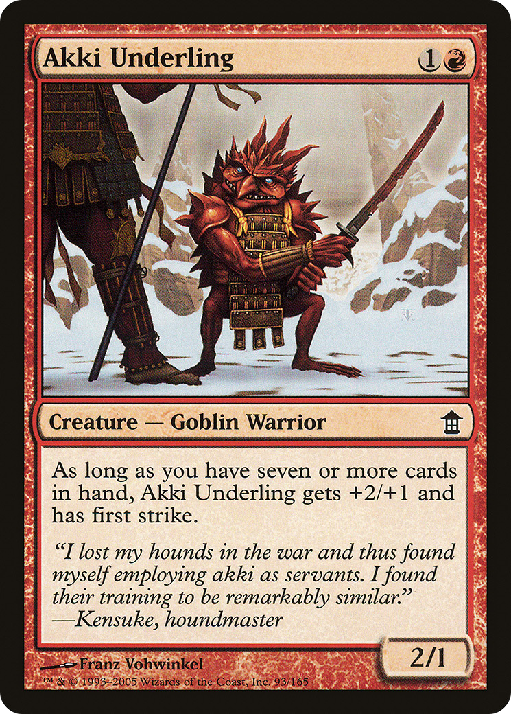 Akki Underling (SOK-093) [Saviors of Kamigawa] Foil