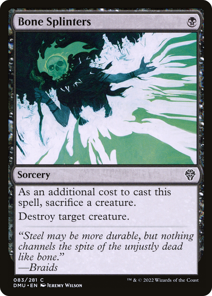 Bone Splinters (DMU-083) [Dominaria United] Foil
