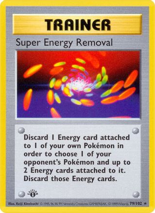 Super Energy Removal (079/102) [Base Set Shadowless] 1st Edition - Rare