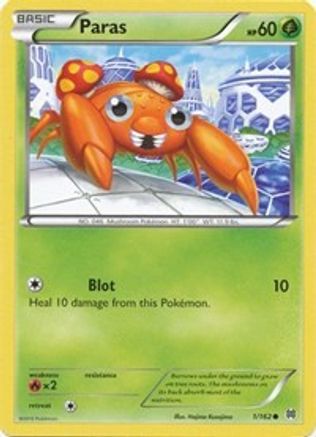 Paras (001/162) [XY  BREAKthrough] Reverse Holofoil - Common