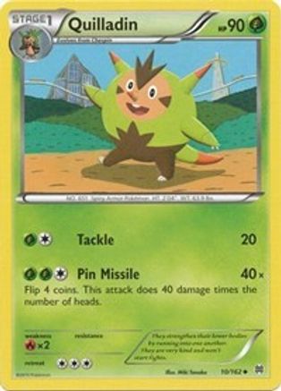 Quilladin (010/162) [XY  BREAKthrough] Reverse Holofoil - Uncommon