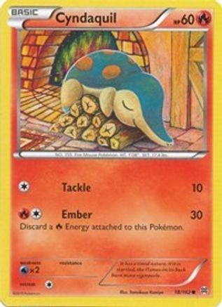 Cyndaquil (018/162) [XY  BREAKthrough] Reverse Holofoil - Common