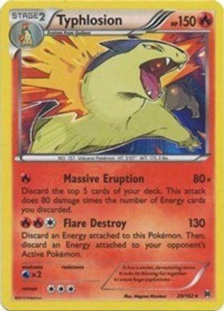 Typhlosion (020/162) [XY  BREAKthrough] Reverse Holofoil - Holo Rare