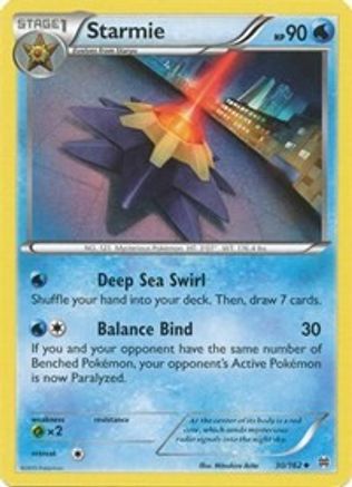 Starmie (030/162) [XY  BREAKthrough] Reverse Holofoil - Uncommon
