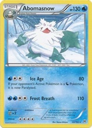 Abomasnow (040/162) [XY  BREAKthrough] Reverse Holofoil - Rare