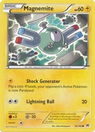 Magnemite (052/162) [XY  BREAKthrough] Reverse Holofoil - Common