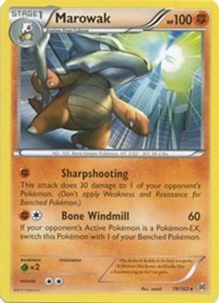 Marowak (078/162) [XY  BREAKthrough] Reverse Holofoil - Rare