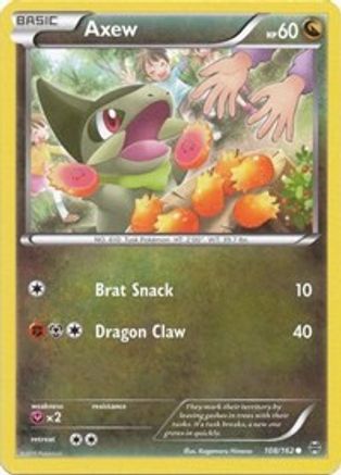Axew (108/162) [XY  BREAKthrough] Reverse Holofoil - Common