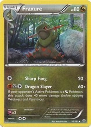 Fraxure (110/162) [XY  BREAKthrough] Reverse Holofoil - Uncommon