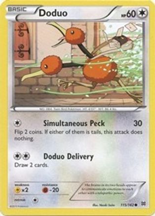 Doduo (115/162) [XY  BREAKthrough] Reverse Holofoil - Common