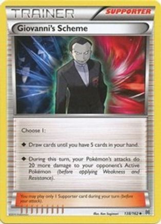 Giovanni's Scheme (138/162) [XY  BREAKthrough] - Uncommon