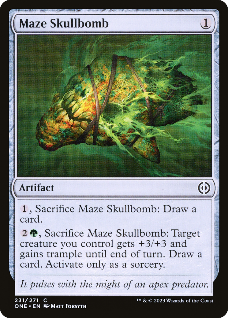 Maze Skullbomb (ONE-231) [Phyrexia: All Will Be One] Foil