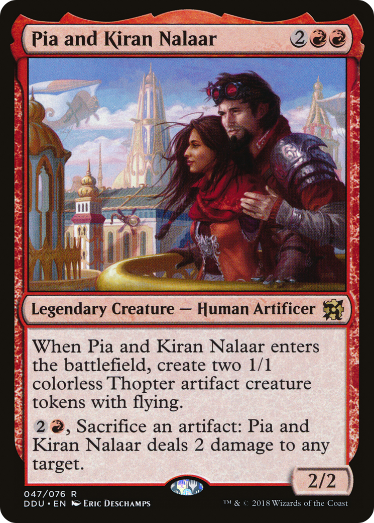 Pia and Kiran Nalaar (DDU-047) [Duel Decks: Elves vs. Inventors]