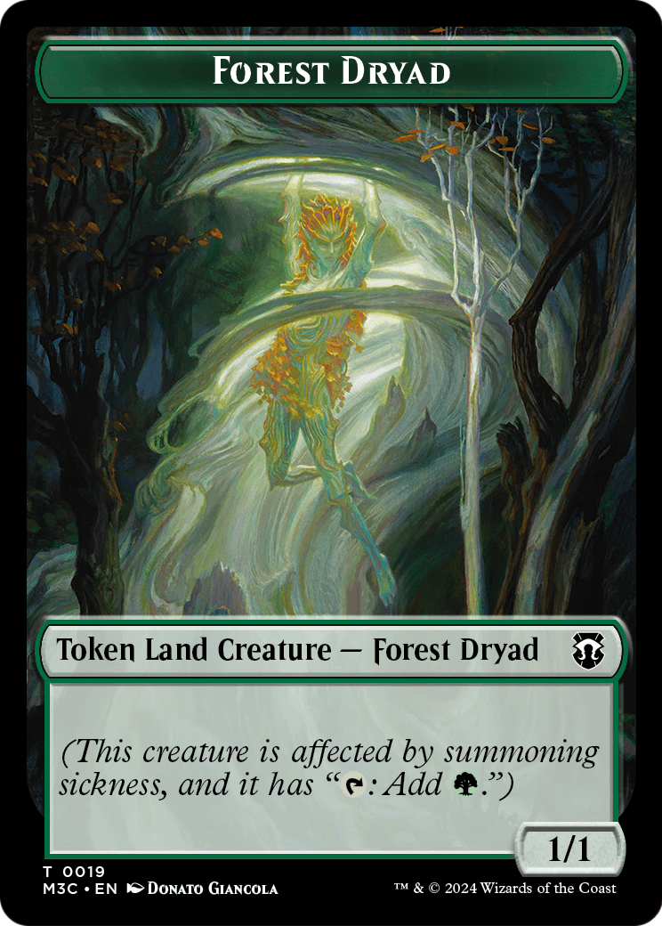 Forest Dryad (TM3C-019) [Modern Horizons 3 Commander Tokens] Foil
