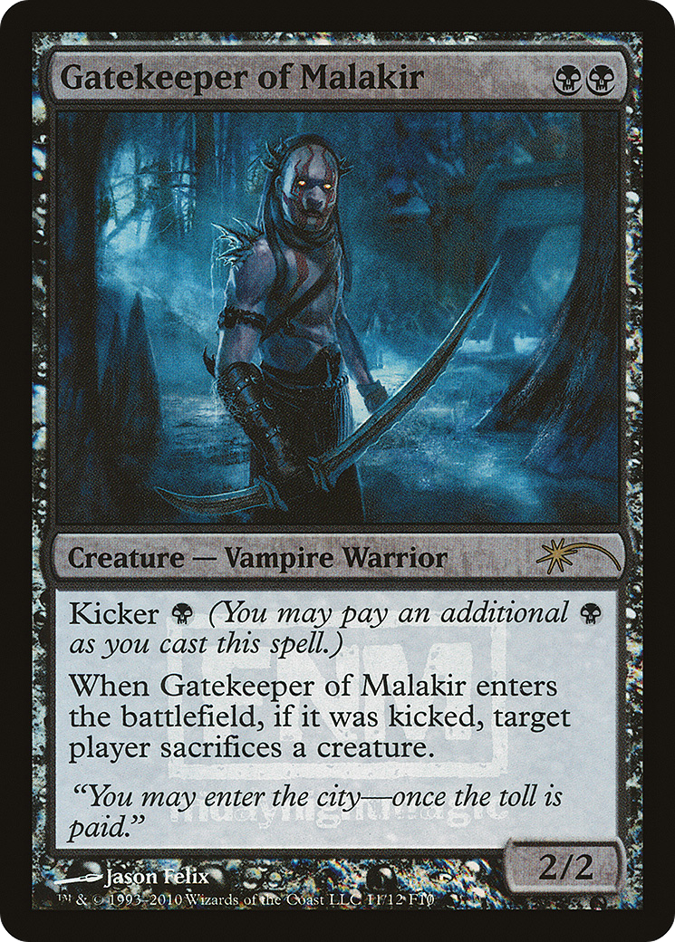 Gatekeeper of Malakir (FNM-011) [Friday Night Magic 2010] Foil
