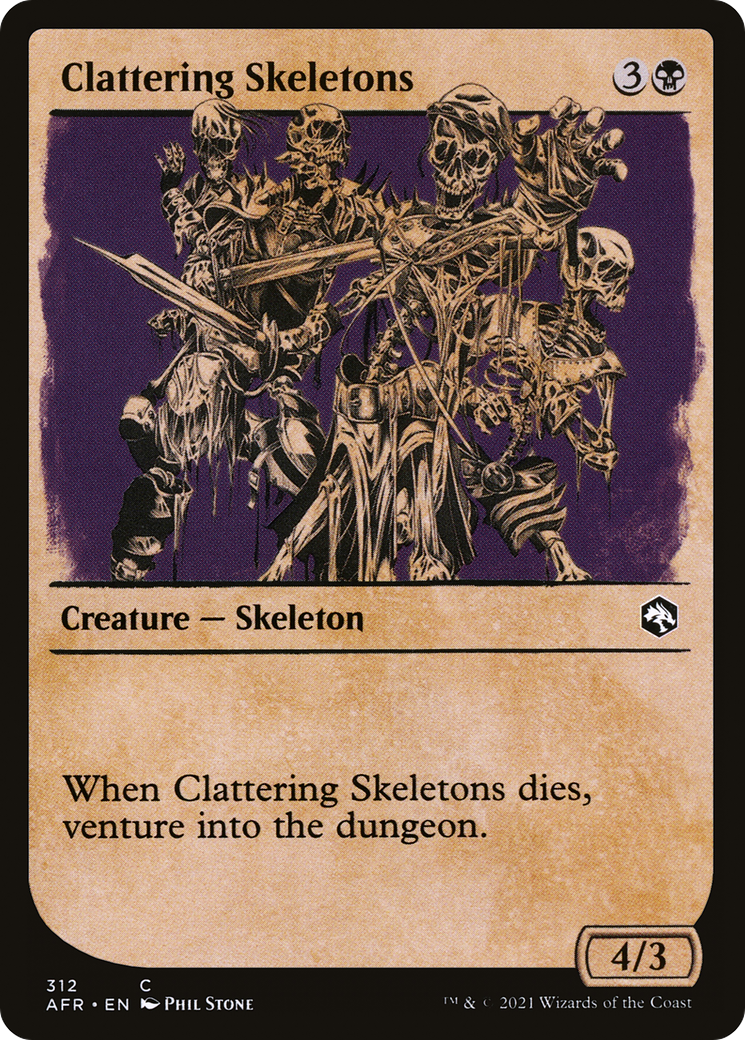 Clattering Skeletons (Showcase) (AFR-312) [Adventures in the Forgotten Realms]