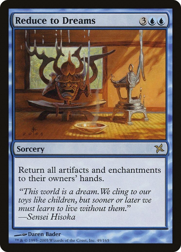 Reduce to Dreams (BOK-049) [Betrayers of Kamigawa] Foil