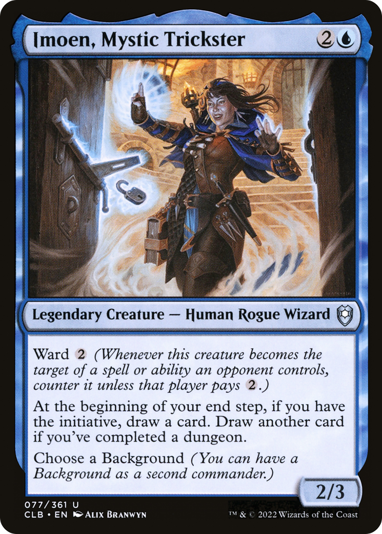 Imoen, Mystic Trickster (CLB-077) [Commander Legends: Battle for Baldur's Gate] Foil