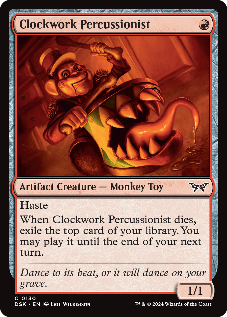 Clockwork Percussionist (DSK-130) [Duskmourn: House of Horror] Foil