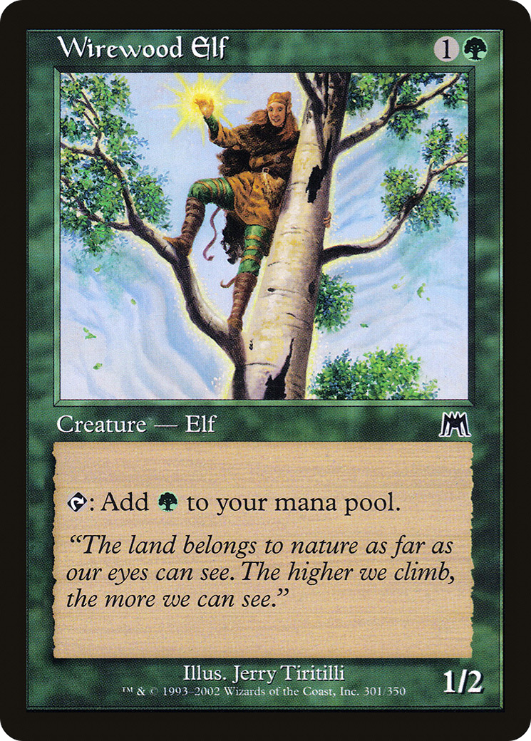 Wirewood Elf (ONS-301) [Onslaught] Foil