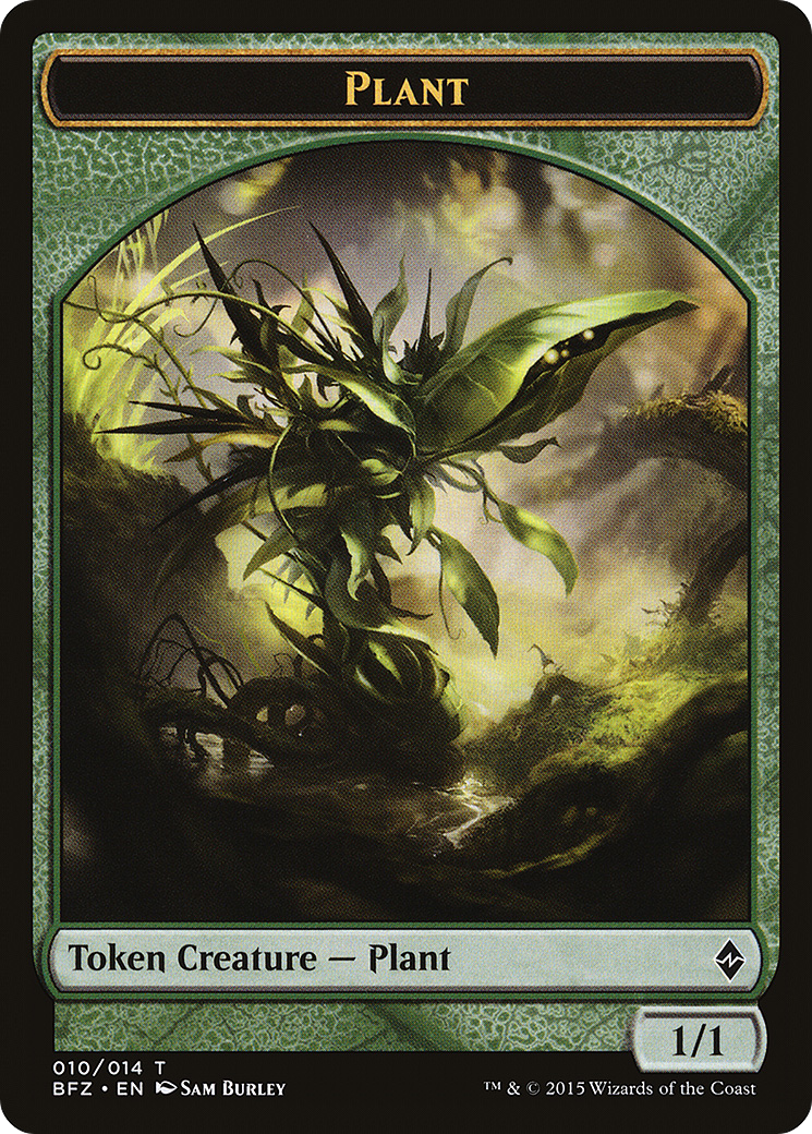 Plant Token (BFZ-010) [Battle for Zendikar Tokens]