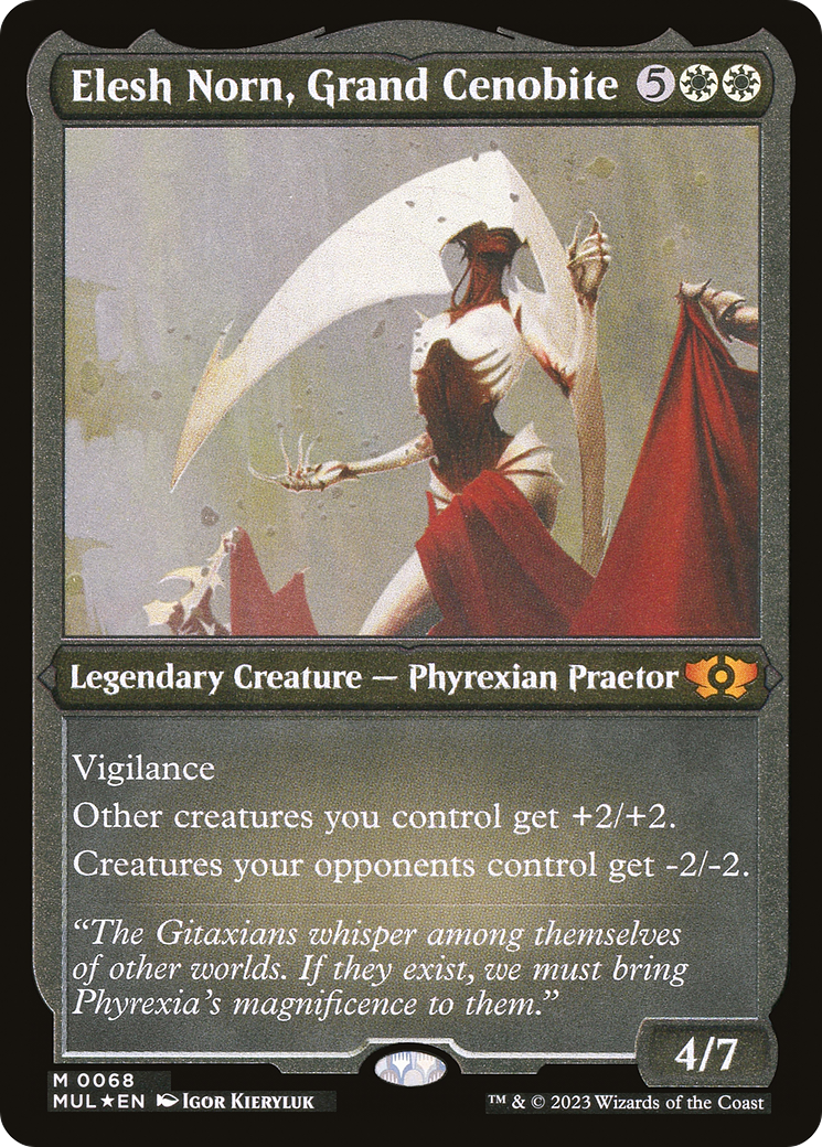 Elesh Norn, Grand Cenobite (Foil Etched) (MUL-068) [Multiverse Legends] Foil