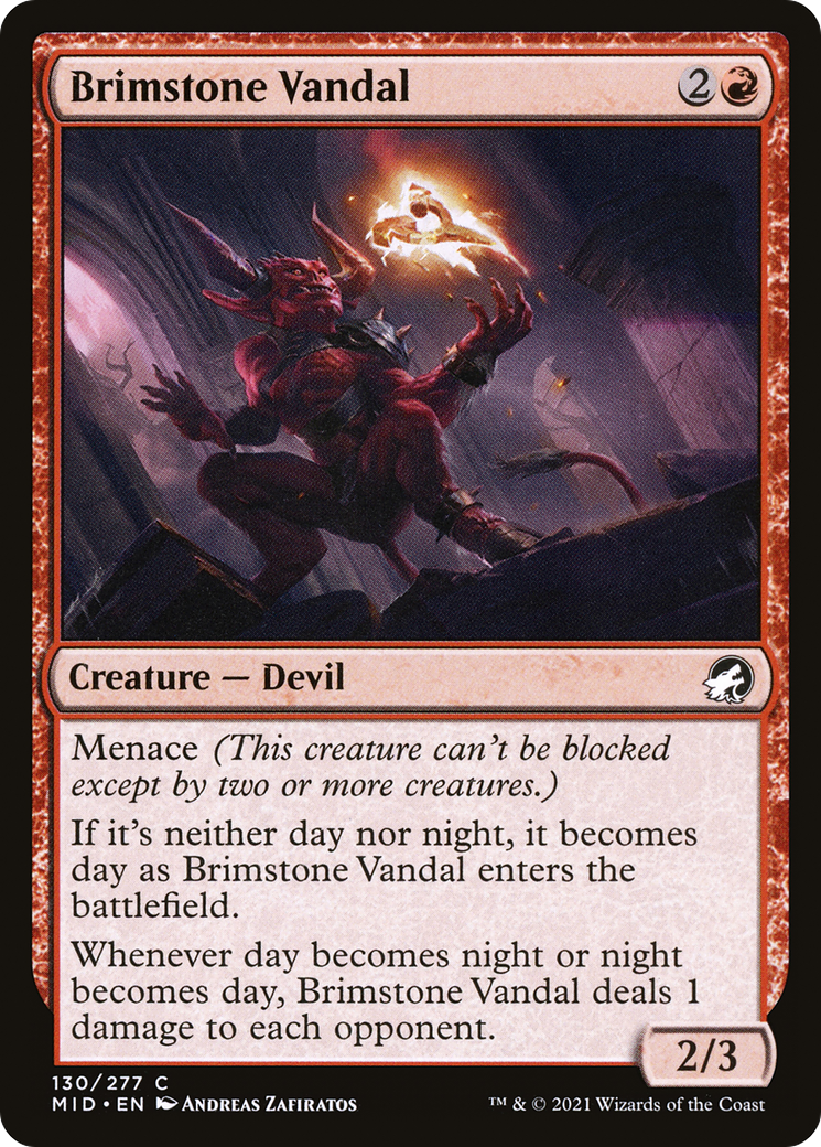 Brimstone Vandal (MID-130) [Innistrad: Midnight Hunt]