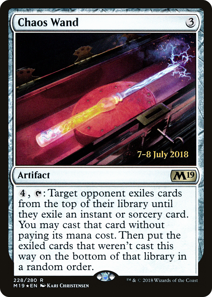 Chaos Wand (PRE-228S) [Core Set 2019 Promos] Foil