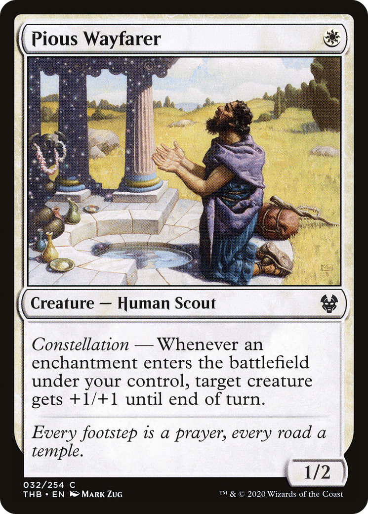 Pious Wayfarer (THB-032) [Theros Beyond Death] Foil