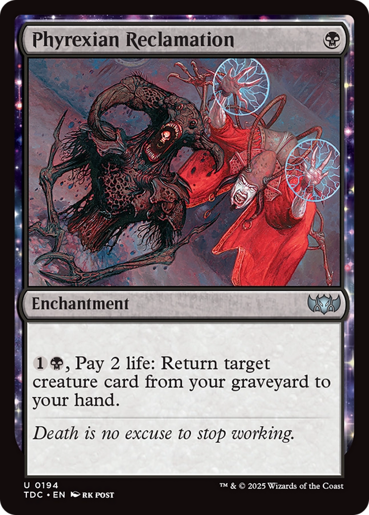 Phyrexian Reclamation (TDC-194) [Commander: Tarkir: Dragonstorm]
