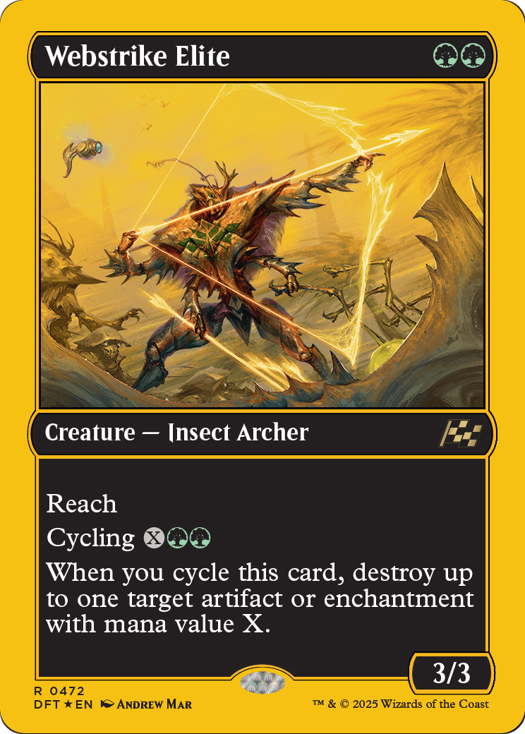 Webstrike Elite (First-Place Foil) (DFT-472) [Aetherdrift] Foil