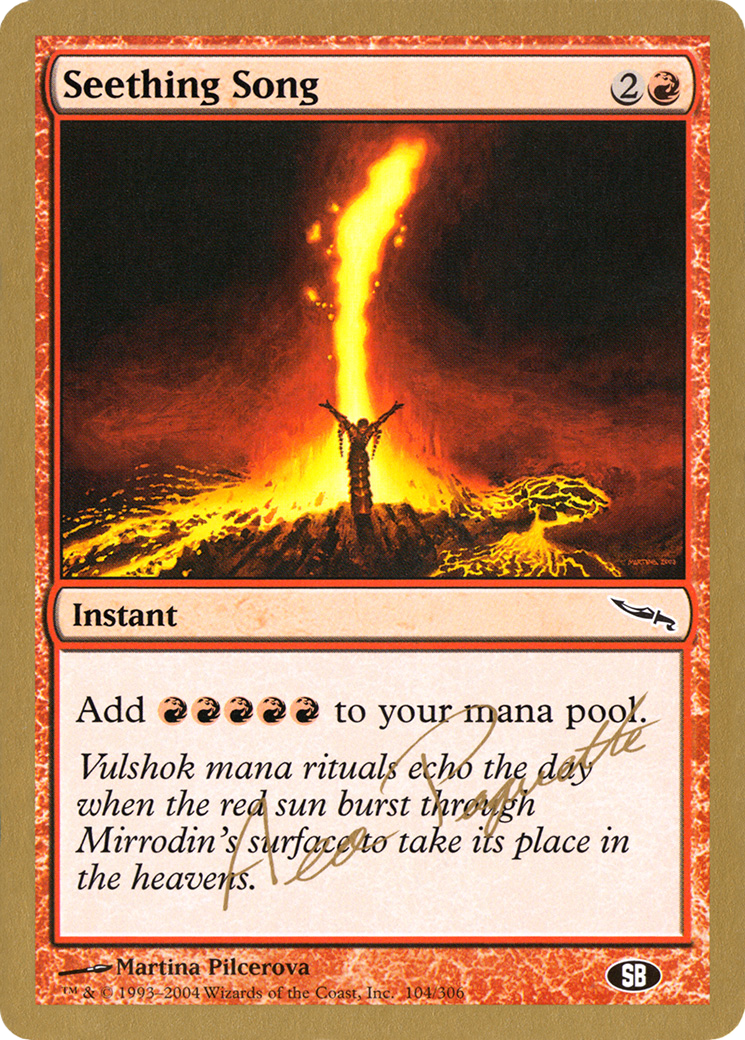 Seething Song - 2004 Aeo Paquette (MRD) (SB) [World Championship Decks 2004]