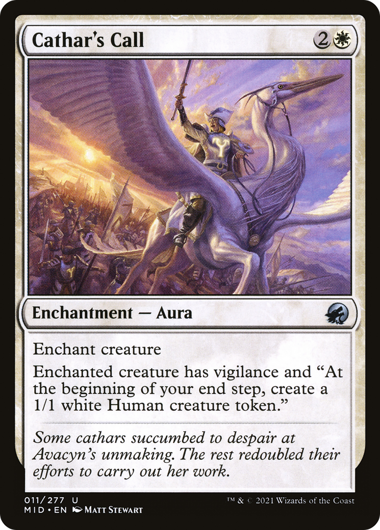 Cathar's Call (MID-011) [Innistrad: Midnight Hunt] Foil