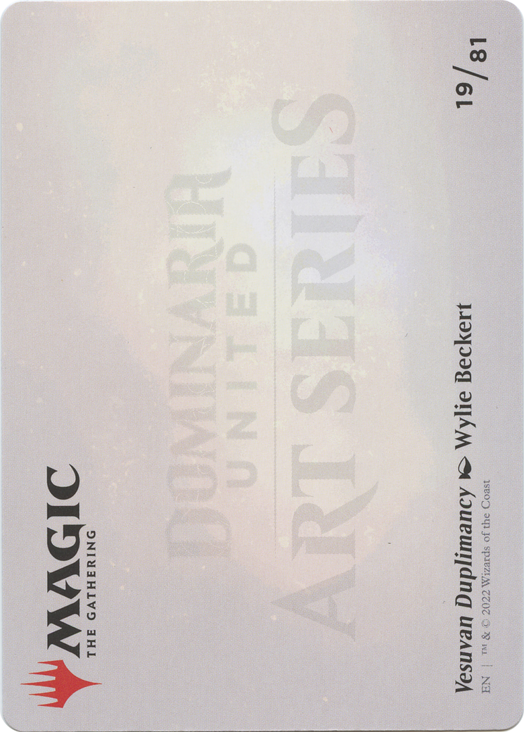 Vesuvan Duplimancy // Vesuvan Duplimancy (ADMU-019) (Borderless) [Dominaria United Art Series]